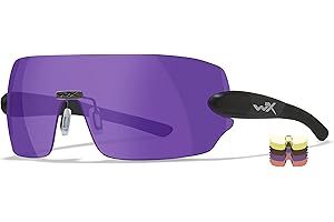 Wiley X 1205 Detection 5-lens Kit: Clear/Yellow/Orange/Purple/Copper, Montures de lunettes Unisexe, Matte Black, One Size -