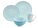 Produktbild CreaTable 17364, Serie Mediterran, Geschirrset Single Set blau 4 teilig