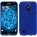Produktbild PhoneNatic Case für LG Q6+ Hülle Silikon blau matt + 2 Schutzfolien