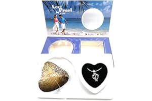 URFEDA Wish Pearl Kit Love Creations Kit, Heart Cage Locket Necklace, Pendant Necklace DIY Creative Jewelry Gift, Cultured Oyster with Box in Women Girl, HYDSSLL-0678