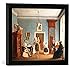 Produktbild Gerahmtes Bild von Eduard GärtnerDie Familie des Berliner Schlossermeisters C.F.A.Hauschild, Stralauer Straße 49", Kunstdruck im hochwertigen handgefertigten Bilder-Rahmen, 40x30 cm, Schwarz matt