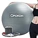 Produktbild Cpokoh Gymnastikball, Explosionsschutz und Rutschfest Übung Ball - Fitnessball - Fitnessbälle Körper Balance Ball, mit Fußpumpe für Cross Fitness - Yoga & Pilates [Silber 55CM]