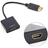 Lunatic 5645 Dijital Displayport to HDMI G&ouml;r&uuml;nt&uuml; &Ccedil;evirici Aparat Siyah Displayport &Ccedil;ıkışlı Bilgisayarların G&ouml;r&uuml;nt&uuml;s&uuml;n&uuml; HDMI G