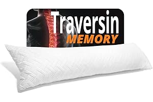 CONFORT-DREAM Viscoelástica 135 almohado Dormilocos Embarazada, Piernas, Lactancia, Cervicales y Cuello, Antiarrugas, Sofá, Cojines Grandes, Cama con Relleno Incluido