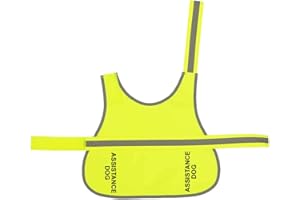 Spoilt Rotten Pets 'Assistance Dog' High Visibility Lightweight Coat Hi Viz Safety Vest For Dogs (Yellow, Small)