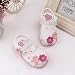 Voberry®1 Pair Cute Toddler New Flowers Girls Sandals Lighted Soft-Soled Princess Baby Shoes (4.5, White)