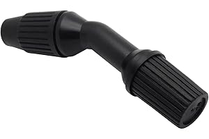 Funnytek 1 boquilla de pulverización, cono duradero para herbir, repuestos para riego y limpieza (boquilla negra ajustable)