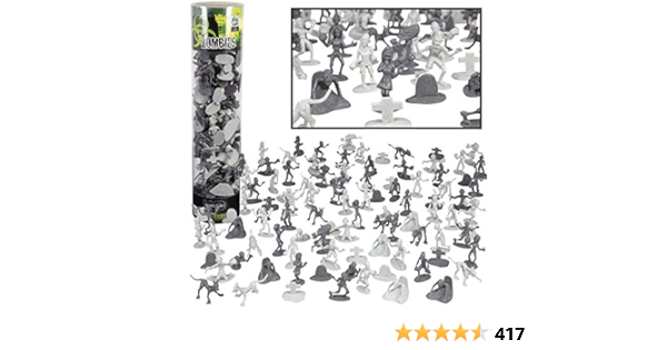 Buy Zombie Action Figures Big Bucket Of 100 Zombie Includes Zombies Zombie Pets Gravestones And H Online At Low Prices In India Amazon In