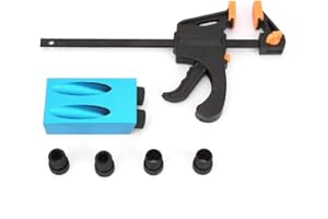 BICAQUU 8Pcs/Set Kit Di Foratura Per Fori Di Tasca 15 ° Kit Di Guida Obliqua Per Legno