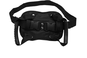 Iriisy Cinturón de Seguridad de la Motocicleta, con Asidro de Agarre para Pasajeros del Asiento Trasero o Niños, Cintura Seguridad Grips para Motocross, Scooter, ATV, Moto de Nieve