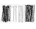 YINGMAN Amazing Value Hairdressers Salons Quality Hair Styling Set Kit In Black Colors With Donuts / Doughnuts, Buns Formers / Makers / Shapers, Twist Braids Clip, Volumes Base, Slides / Pins / Barrettes And Elastic Stretch Bands