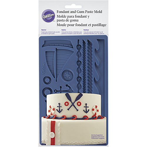 Wilton 409-7726 Fondantmatte, Silikon, blau, 19 x 12 x 1 cm