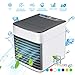 Produktbild 3 in 1 Personal Space Air Cooler,Mobile Klimageräte, Mini Klimaanlage Luftkühler mit 3 Geschwindigkeiten 7 Farben LED-Nachtlicht für Office Home,USB-Aufladung, leise und kompakt (2019 Version)