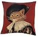 Produktbild edle Kissenhülle, Zierkissenhülle 46 X 46 cm Susan Herbert - D'Artagnan Red , Gobelin Cushion