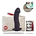 Produktbild Fun Factory THE BOSS schwarz Dildo aus Silikon für sie und ihn (inklusive Tasche + Gleitgel)