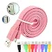 Produktbild Plum Gator Plus, Plum Might, Plum Might Ii 3G Datenkabel - Light Pink Flat Micro USB Kabel Handy Smartphone Ladegerät Daten Sync Ladekabel Für Ihr Handy
