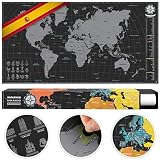 mapamundi rascar el corte ingles El MAPA MUNDI PARA RASCAR - Consiste en un poster de decoración imprimido sobre un fuerte papel mate especial para murales de laminas decorativas sobre el que se aplica un barniz para raspado