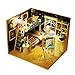 Produktbild 3D Wooden Puzzle Doll House Toy, Hand Assembled Model, DIY Space Dream Cabin, with LED Lights + Dust Cover and Music, Creative Birthday Gift