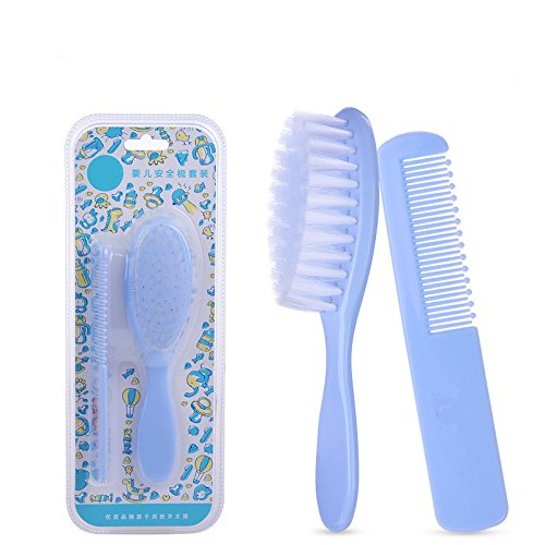 EQLEF® Infant Massage Hair Brush and Comb Set For Cradle Cap