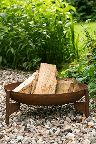 Feuerschale Rost Ø 55cm Schmiedeeisen Feuerkorb Rostig Brennkorb