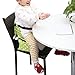 Cute Dot Printed Portable Foldable Harness 1-5 Years Baby Toddler Infan Dining Chair Nappy Changing Bag On the Go Booster Seat Bag Secure Snap Enclosure Travel Chair(Green)