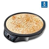 Aigostar Moabit 30CES - Máquina para hacer crepes, tortitas, tortillas con 1000W. Antiadherente. Garantía de calidad.