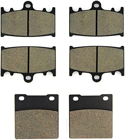 SOMMET Motorcycle Front + Rear Brake Pads for Kawasaki ZXR 400 H/J (1989-1990)