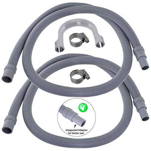 Preisvergleich Produktbild Spares2go Universal-Verlängerungsschlauch für Waschmaschine, Geschirrspüler (1,5 m, 18 mm / 22 mm, 2 Stück)