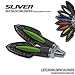 Produktbild Blende für SMD Blinker Sliver grün Paar ABS Motorrad Motorradblinker Styling tuning