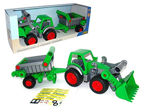 Wader Farmer Technic Traktor mit Frontlader und An - 2