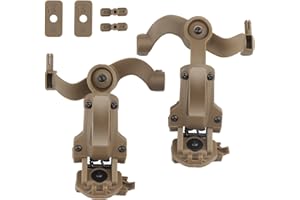 WLXW Multi-Angle Rotation Tactical Helm Rail Adapter Für Taktische Headset Fit OPS Core ARC Und Team Wendy M-LOK Rail