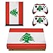 Produktbild XBOX One X Konsole + 2 Controller Design Schutzfolie Skin Faceplates Schutz Folie Motiv Libanon ( Herstellung in Deutschland )