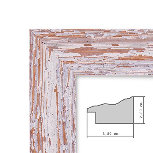 9er Set Bilderrahmen für grosse Bilderwand Strandhaus Vintage Shabby-Chic 10×15 bis 20×30 cm inklusive Zubehör - 7