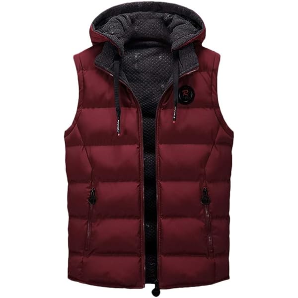 Gilet Imbottito Uomo Senza Maniche - Giubbotto Trapuntato Leggero Con Cappuccio - Foto 10
