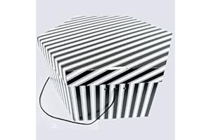 Packaging Chimp Hat Boxes | Hat Boxes Storage | Hat Boxes with Lids | More Bang for Your Box | Hat Box ideal for Retailers, Manufacturers, Collectors & Individual Buyers | Black & White