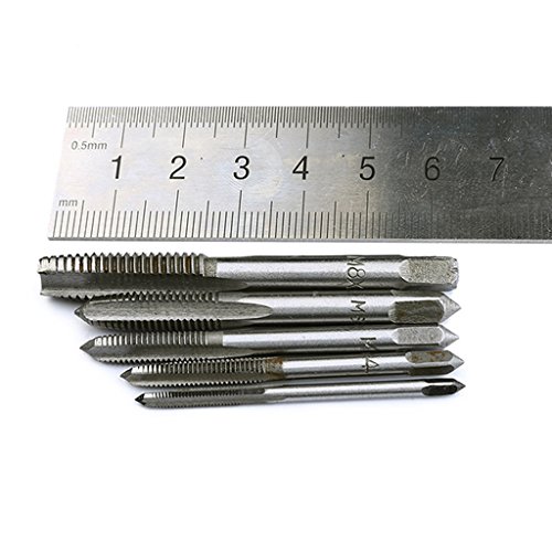 MagiDeal 5Pcs HSS Metrisch Rechts Links Reversible Hand Gewinde Bohrer Bits - 5