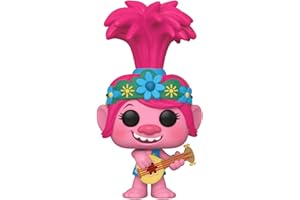 Funko DreamWorks Trolls Pop! 47349 World Tour - figurka Poppy z gitarą, 9 cm winylowa figurka (UK Exclusive)