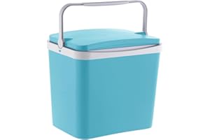 SP Berner - Nevera Portátil Campos 24L - Caja Térmica Resistente de Plástico para Campo - Asa Ergonómica y Cierre Hermético - Fabricada en España - Color Azul Cielo