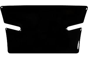 BIKE-label Adesivo per serbatoio nero piccolo 3D per moto, protezione del serbatoio X502015VA