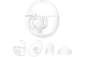 GOCROWEEN One Full Set Collector Cup Only Compatible with Momcozy M5 Breast Breast Pump Replacement Accessories, Full Breastpump Parts with 24mm Flange,Collector,Duckbill Valves,Diaphragm