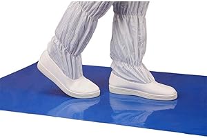 SHANGMAOYO 30 Pcs Tappeto Decontaminante Adesivo Antibatterico, PVC Rimovibili Appiccicoso Tappetini, Tappetino Polvere Mat Tearable Pulizia, per la Pulizia Senza Polvere (45 x 60 CM)