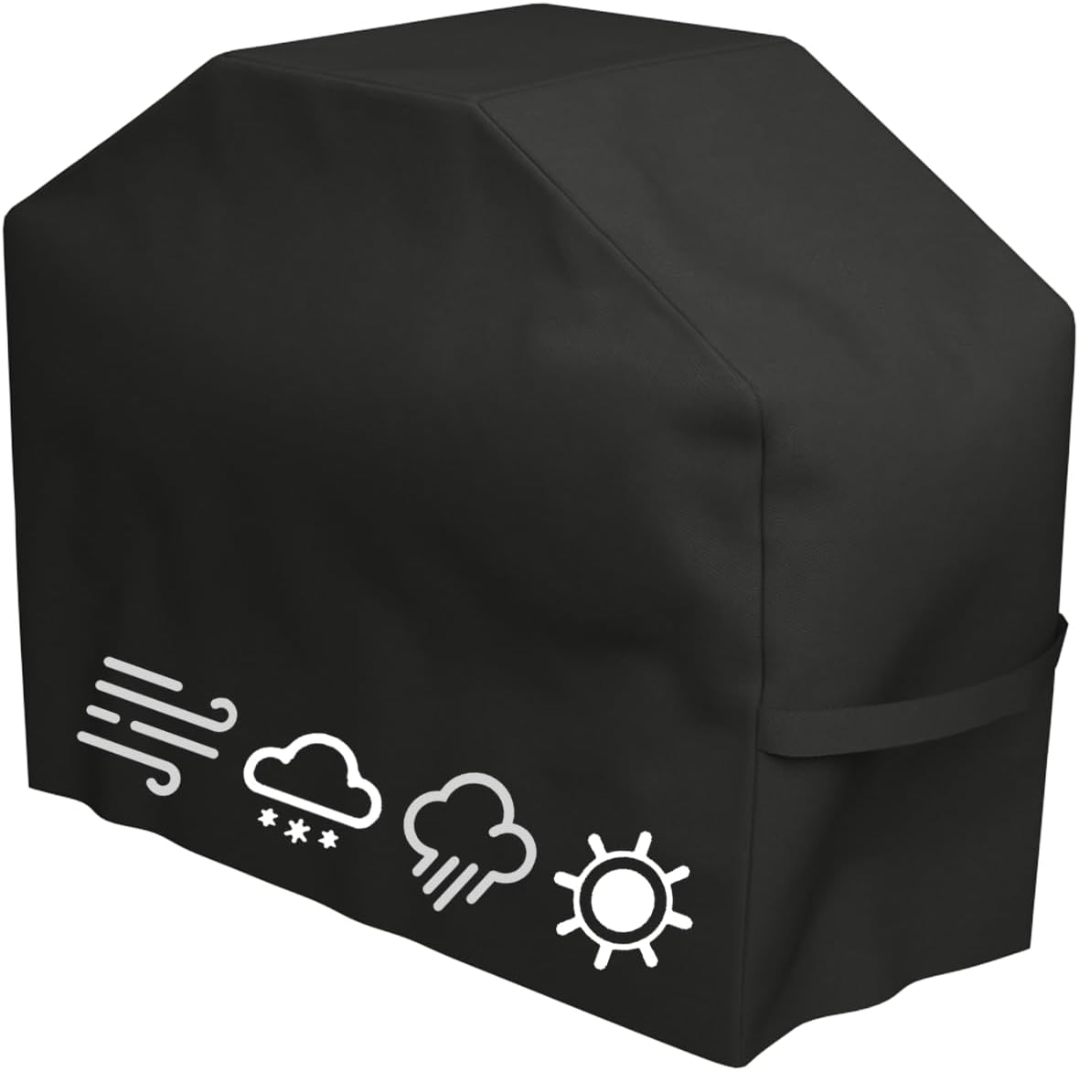Housse pour barbecue, housse de barbecue, housse imperméable et résistante en tissu Oxford imperméable (145 x 61 x 117 cm)