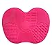 Contever® Convenient Silicone Brush Cleaner Cleaning Mat Pad Board 23*17cm (Rose)