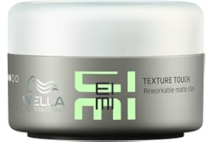 ‎WELLA Wella Eimi Texture Touch – remodellierbare Pomade mit Mineralien und Bienenwachs – Haarwachs für ein definiertes Haarstyling mit Textur und mattem Finish – 1 x 75 ml