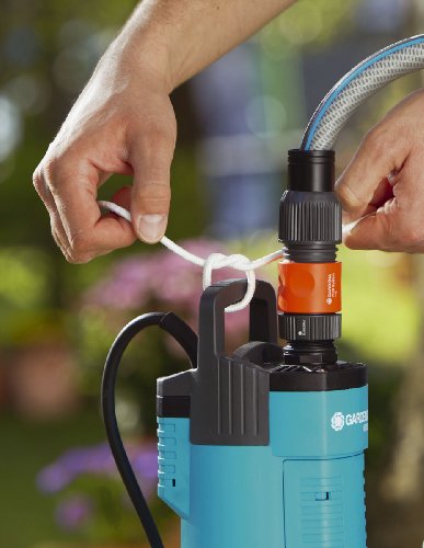 Gardena 1476-20 Tauchpumpe & Druckpumpe Comfort 6000/5 automatic, Schutz vor Trockenlauf, mit Befestigungsseil, Betrieb unter Wasser (Motorleistung 1050W, Fördermenge 6000 l/h, Druck 4,5bar) - 5