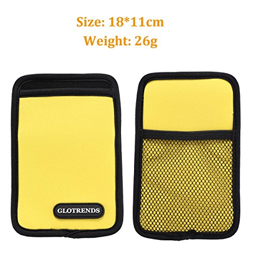 GLOTRENDS Universal Festplattentasche für 2,5 Zoll Festplatten und SSD/HDD, Hard Case erschütterungsfeste Schutzbox (Gelb) - 8