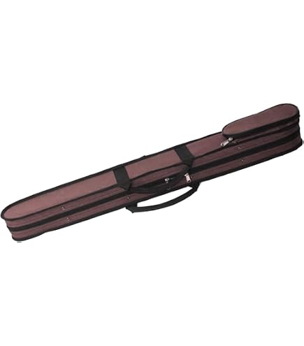 Étui Pour 2 Archets Contrebasse - Housse Robuste Avec Bandoulière, Intérieur Velours Protection