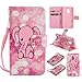 Produktbild Nancen Motorola Moto G4 Play (5 Zoll) Hülle/Handyhülle, Painted Nette PU Leder Tasche Schutzhülle Case Lederhülle Flip Cover mit Standfunktion [Rosa Baby-Elefanten]