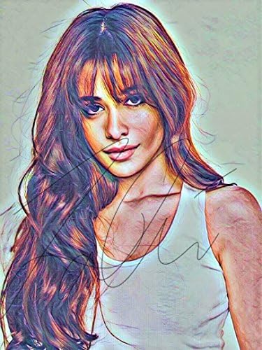 Camila Cabello Drawing Print Poster Hand Drawn Coloured Pencil Singer #CABELLO3