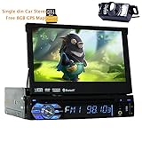 bluetooth headset test pc Autoradio Bluetooth Auto-DVD-Player mit Freisprechfunktion und Musik-Player, die kompatibel Alle Bluetooth-Gerte + Telefonbuch ist, im Schlag Platzierung Single 1 DIN Grsse GPS Navigator Auto-Radio mit FM-Transmitter AM RDS Digital-Receiver